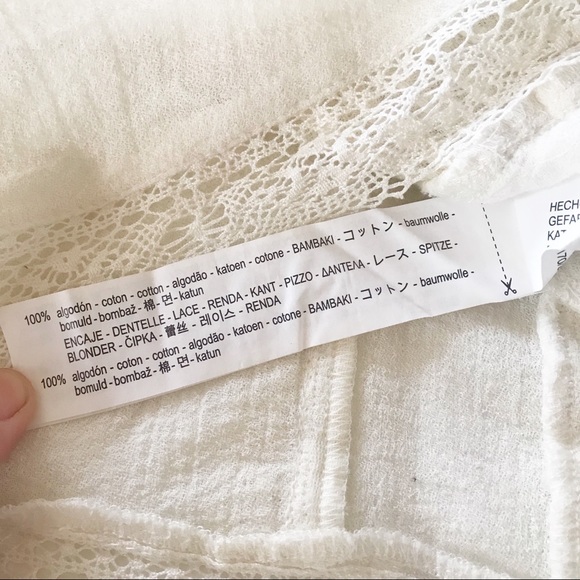 OFFERS WELCOME
ZARA Boho Muslin Lace & Beads Cream Top - Picture 10 of 16